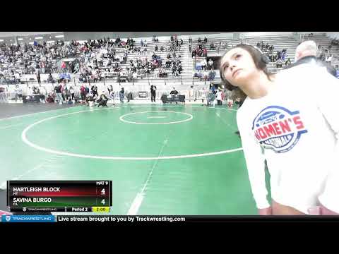 55 Lbs Semifinal - Hartleigh Block, MT Vs Savina Burgo, CA 2bd9