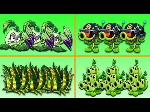 4 Best Plants PEA POD - TIGER-GRASS - MEGA GATLING PEA - POKRA - Who Will Win? PvZ 2 Plant vs Plant