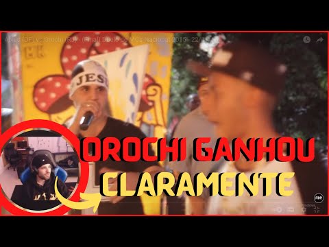 KRAWK REAGINDO A Alves (DF) vs Orochi (RJ) - (Final) Duelo de MCs Nacional 2015 - 22/11/15