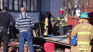 preview picture of video 'Fire in Basement, 3 North Lehigh Street, Tamaqua, 4-4-2015, TamaquaArea.com'
