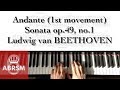 Andante (op.49, no.1/1) by L. van Beethoven