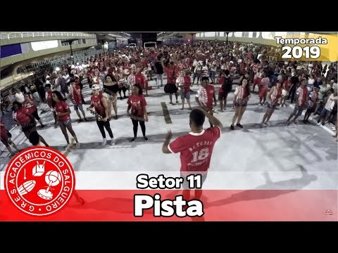 Salgueiro 2019 - Ensaio de bateria no setor 11 (Pista) - Apoteose ao vivo