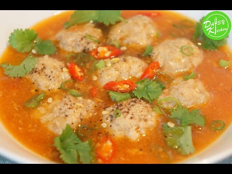 Mẹo nhỏ, Cách làm Xíu Mại sốt cà chua mềm, ăn với bánh mì/cơm rất ngon - Vietnamese Meatball Recipe