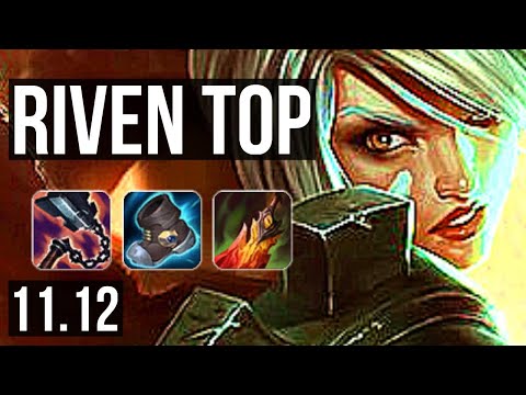 RIVEN vs GWEN (TOP) | 8/0/4, 2.4M mastery, 900+ games, Legendary | EUW Master | v11.12