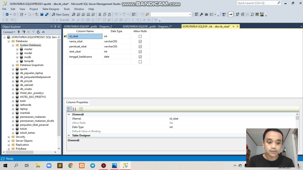 Membuat-Relasi tabel di microsoft sql server