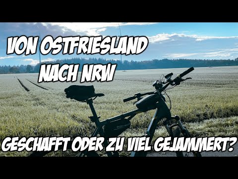 Mit dem Fahrrad von Ostfriesland NRW | anstrengende Fahrradtour