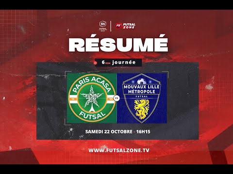 D1 Futsal - J6 Paris ACASA vs Mouvaux Lille MF