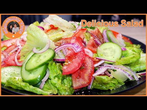 Salad Trộn Dầu Giấm. Cách Trộn Salad Dầu Giám Giảm Cân Đổi Món Tiệc Gia Đình. Tasty Salad Recipes