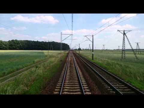 Odcinek Ostrzeszów - Ostrów Wkp.- Poznań Główny z tyłu TLK WIKING
