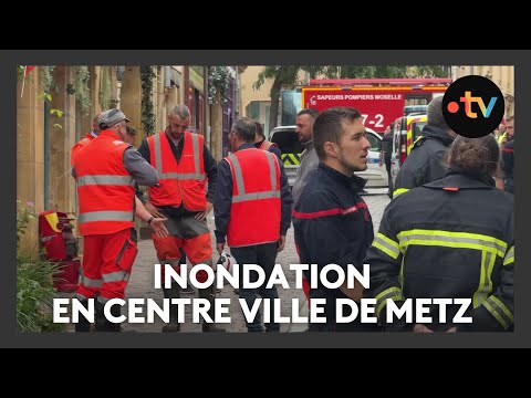 inondation suite à une rupture de canalisation en centre-ville de Metz