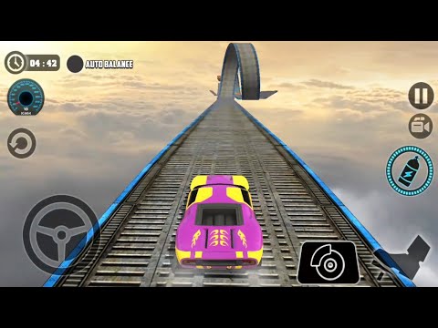 Impossible Car Tracks 3D - Pink Car Driving Stunts Simulator Levels 10 to 13 Completed Android Games