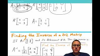 Lesson 32 - Solving Linear Systems with Matrix Inv