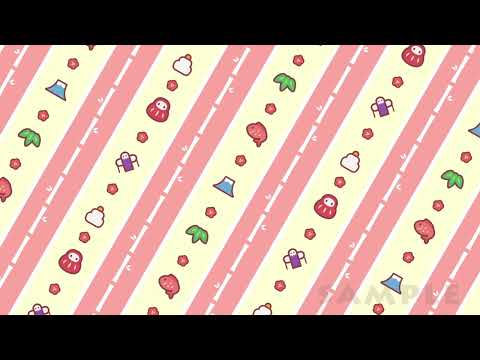【フリー動画素材】お正月背景 スクロール