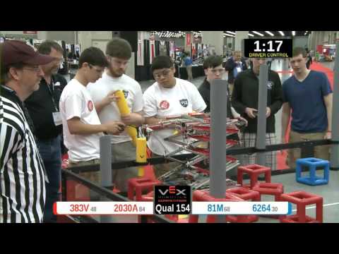 2015 VRC Math Q154 - 383V 2030A vs 81M 6264 - 40 to 56 - VEX Worlds 2015 - Math Division