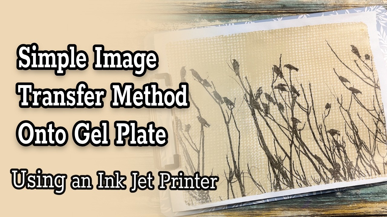 Simple Image Transfer Method Onto Gel Plate With An Ink jet Printer Image.