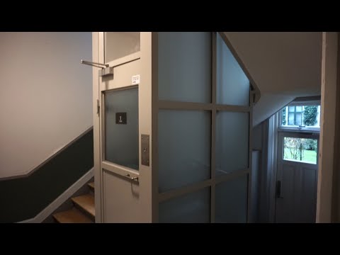 2x 1960 Siemens traction elevators (mod by OTIS) @ Nyvej 8-10, Frederiksberg, Denmark