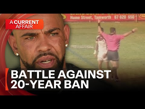Footy star hit with 20-year ban, battles for rugby league return | A Current Affair