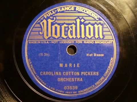 78rpm: Marie - Carolina Cotton Pickers Orchestra, 1937 - Vocalion 03539