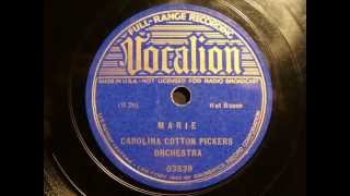 78rpm: Marie - Carolina Cotton Pickers Orchestra, 1937 - Vocalion 03539