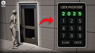 Password To Open Door | Keypad Unlock System Unreal Engine 5