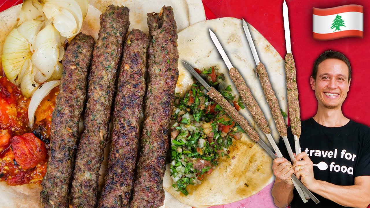 Lebanese Street Food Kofta Kebab Recipe! Street Food At Home Ep. 3