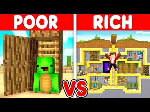 EPIC Minecraft Mansion Showdown: Mikey vs JJ - Maizen