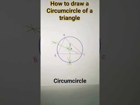 How to draw a circumcircle of a triangle#shorts#ytshorts#viralshorts#geometric construct#math shorts