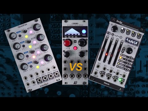 Quad Envelope Generator Shoot-Out: Klavis Quadigy vs. Intellijel Quadrax vs. XAOC Zadar