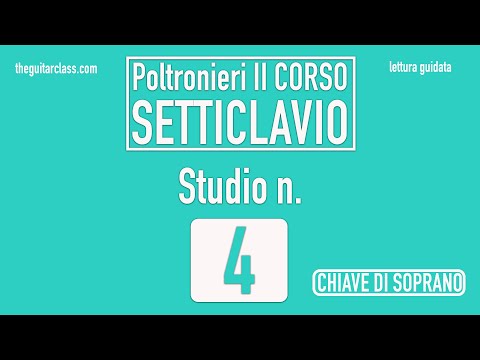 SOLFEGGIO - Poltronieri (Vol.2) - SETTICLAVIO - [chiave di soprano] - Studio n. 4 - lettura guidata