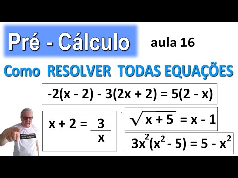 GRINGS 👉 PRÉ-CÁLCULO - COMO RESOLVER TODAS EQUAÇÕES ( aula 16 )
