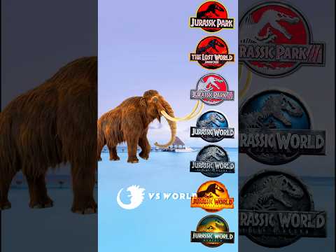 woolly mammoth 🦣 🆚 Jurassic franchise All Dinosaurs 🦖🦕