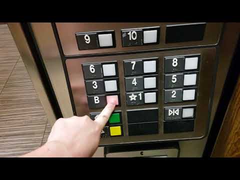 VERY INTERESTING Westinghouse/Otis Elevonic 401 Traction Elevators at UBS Building, Chattanooga, TN