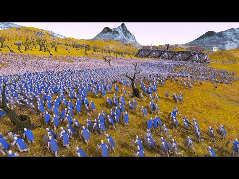 10.000 HEAVY KNIGHTS vs 10.000 ORCS - Ultimate Epic Battle Simulator UEBS