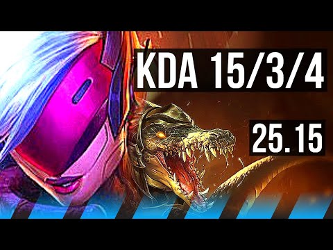 KATARINA vs RENEKTON (MID) | 15/3/4, Dominating | KR Master | 25.15