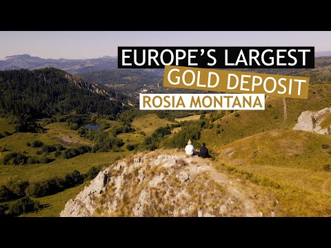 Largest gold deposit in Europe - Rosia Montana, 300 tons of gold / 4K drone shots