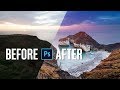 Editing Landscape Photos in Photoshop - BEFORE / AFTER