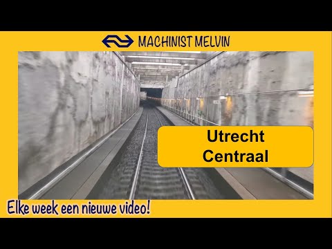 4k UTRECHT CENTRAAL Binnenkomst en vertrek met een NS VIRM! Trajectvideo UITZICHT Machinist!