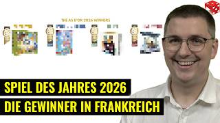 Spiel des Jahres 2026 in Frankreich: Das sind die Gewinner!