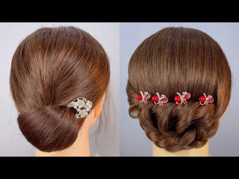 Very Easy Low Bun Hairstyle For Girls | Beautiful Juda Bun Style