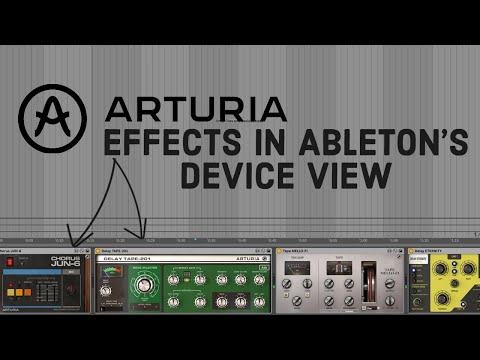 Arturia Wrapper - Use them like native Ableton Live devices.