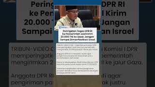 DPR RI Tegas Wanti-wanti soal Rencana Kirim 20.000 TNI ke Gaza: Jangan Sampai Dimanfaatkan Israel