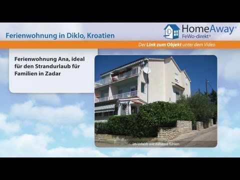 Dalmatien: Ferienwohnung Ana, ideal für den Strandurlaub für Familien in - FeWo-direkt.de Video