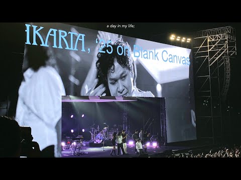 a day in my life; showcase hindia - jakarta ’25 on blank canvas