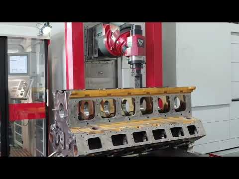 BE Lagergassen bohren am Motorblock