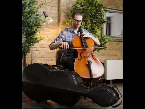 Crossrock 100% Carbon Fiber Case fits 4/4 Full-Size Cello, 7 Lb Lightweight image 9