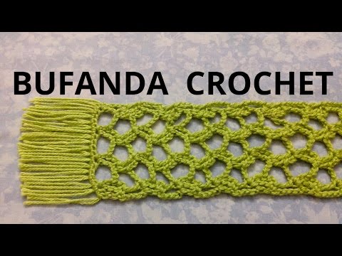 Cómo tejer una bufanda calada tutorial paso a Manualidades