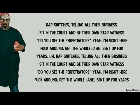 MF DOOM & Mr. Fantastik - Rap Snitch Knishes (lyrics)