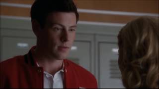 Glee - Quinn thanks Finn and they kiss 2x11