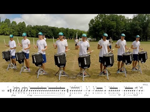 2017 Madison Scouts Snares - LEARN THE MUSIC to "O2"
