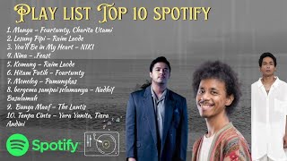 Download lagu PLAYLIST TOP 10 TRANDING SPOTIFY || Kumpulan LAGU POP INDONESIA (NO IKLAN )* mp3